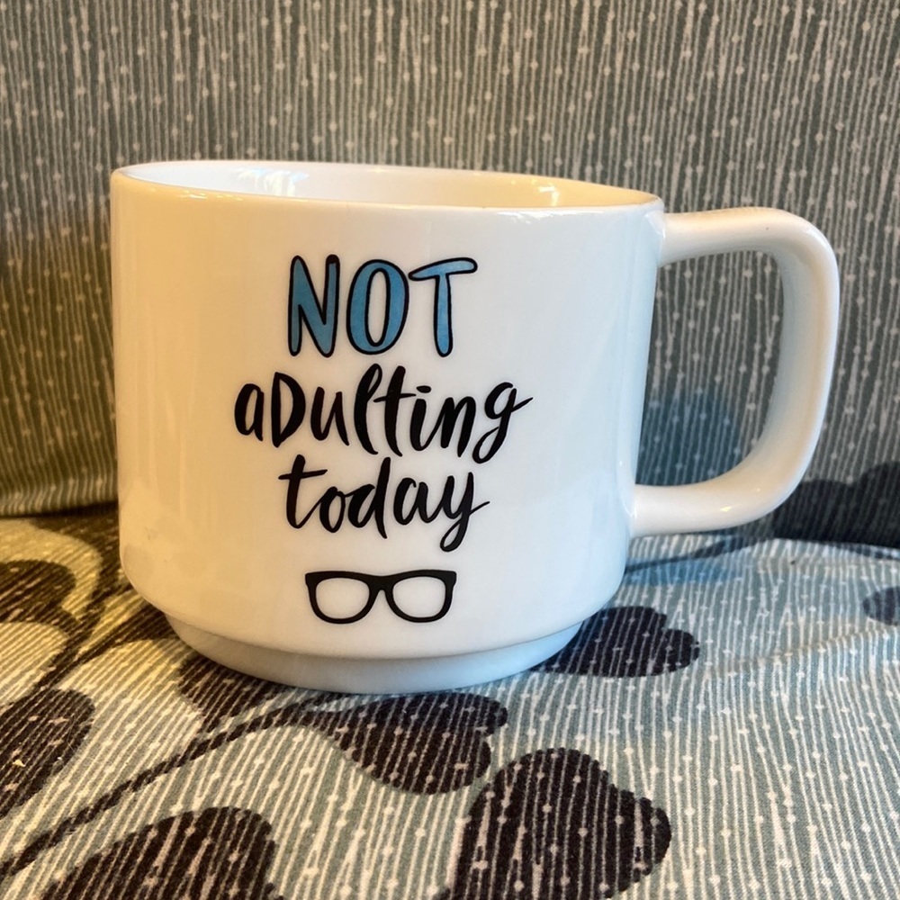 🖤Indigo Mug,”NOT aDulting today”